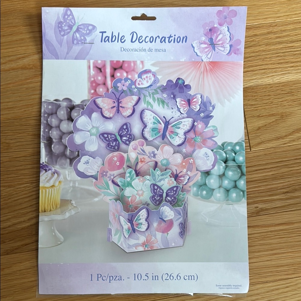 NWT Butterfly Table Decoration - Purple and Pink
